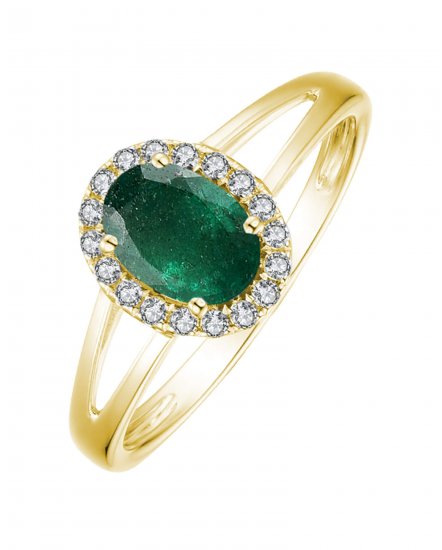 OVAL COLORED STONE DIAMOND RING (VR406)